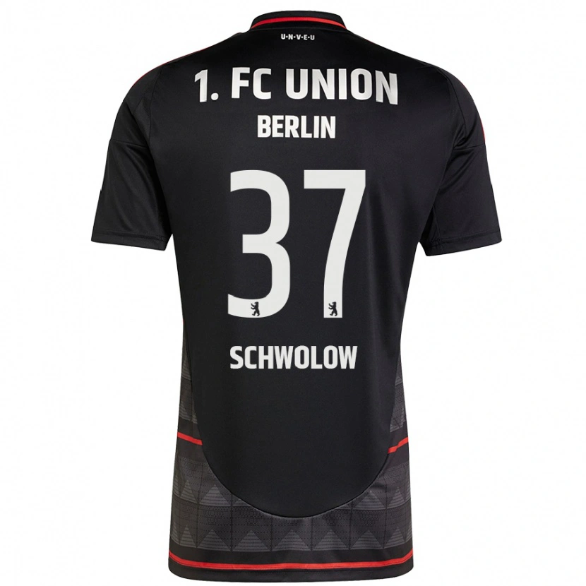 Danxen Kid Alexander Schwolow #37 Black Away Jersey 2024/25 T-Shirt