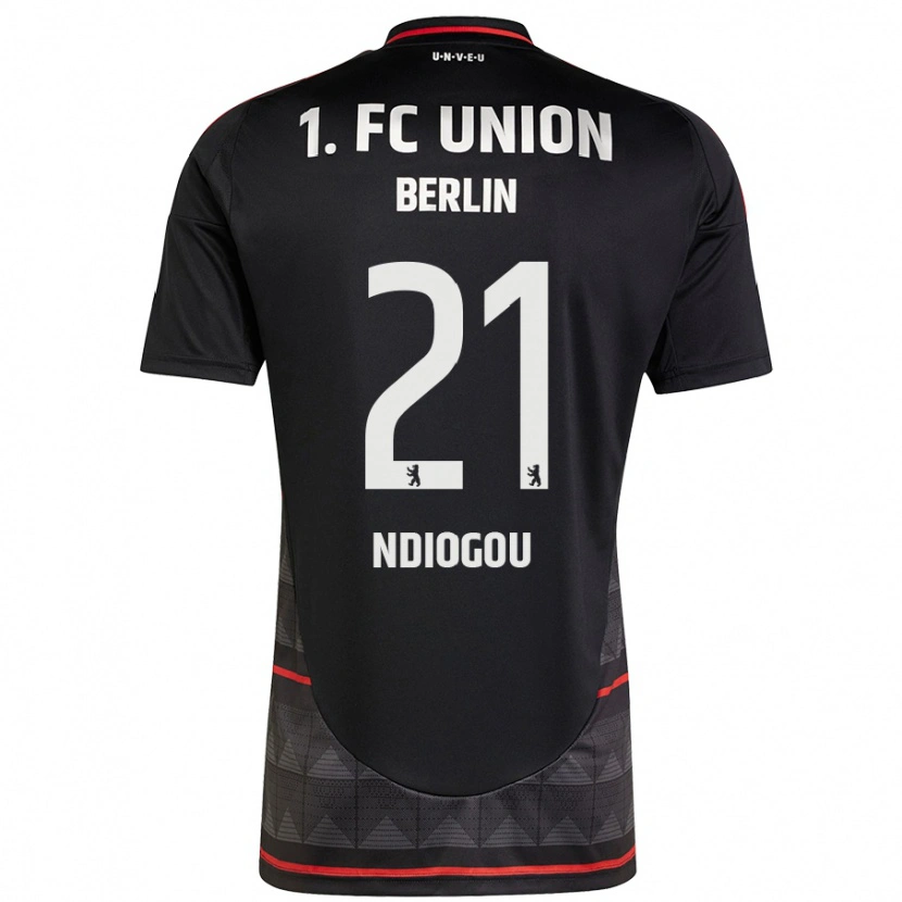 Danxen Kid Pape-Omar Ndiogou #21 Black Away Jersey 2024/25 T-Shirt