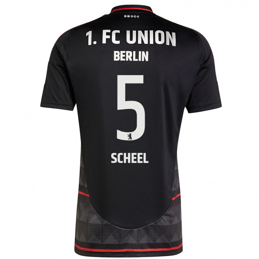 Danxen Kid Luca Scheel #5 Black Away Jersey 2024/25 T-Shirt