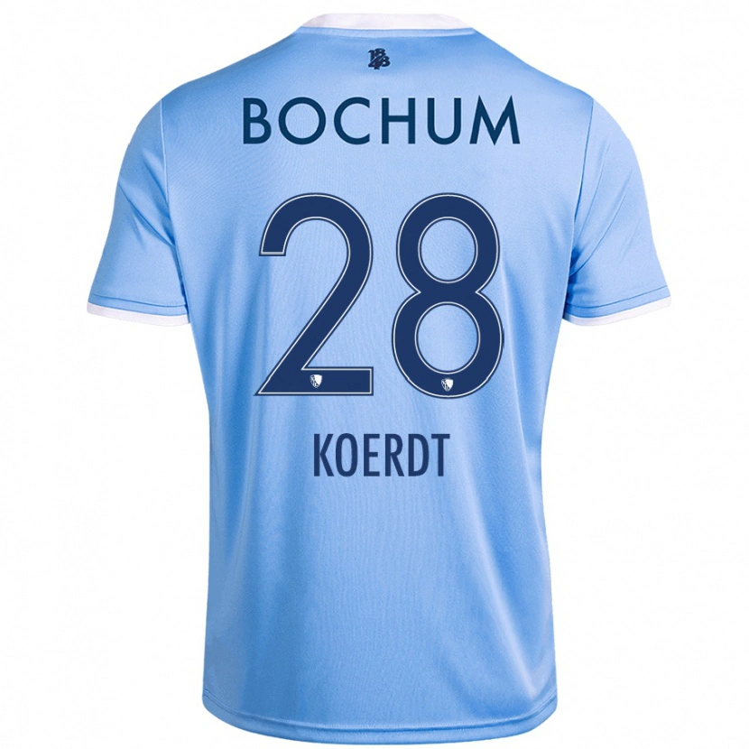 Danxen Kid Lennart Koerdt #28 Sky Blue Away Jersey 2024/25 T-Shirt