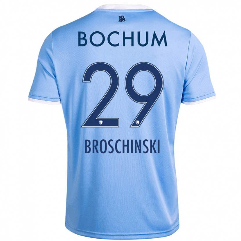 Danxen Kid Moritz Broschinski #29 Sky Blue Away Jersey 2024/25 T-Shirt