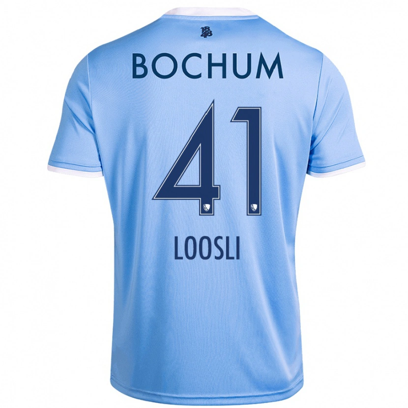 Danxen Kid Noah Loosli #41 Sky Blue Away Jersey 2024/25 T-Shirt