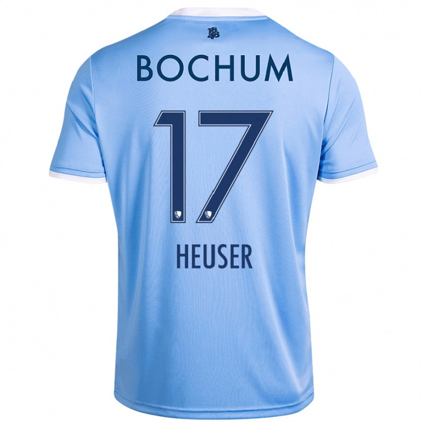 Danxen Kid Ben Heuser #17 Sky Blue Away Jersey 2024/25 T-Shirt