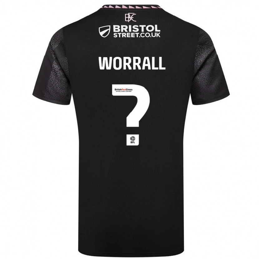 Danxen Kid Joe Worrall #0 Black Away Jersey 2024/25 T-Shirt