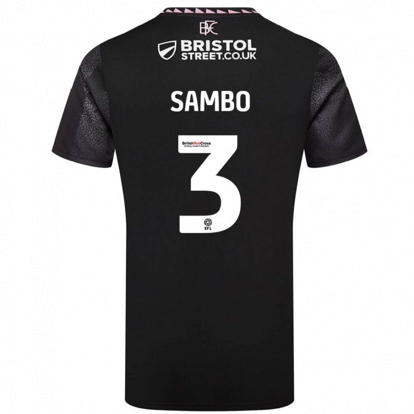 Danxen Kid Shurandy Sambo #3 Black Away Jersey 2024/25 T-Shirt