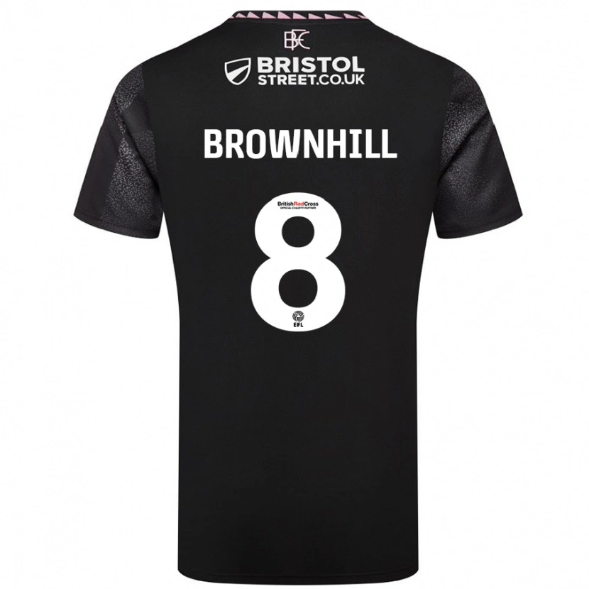 Danxen Kid Josh Brownhill #8 Black Away Jersey 2024/25 T-Shirt