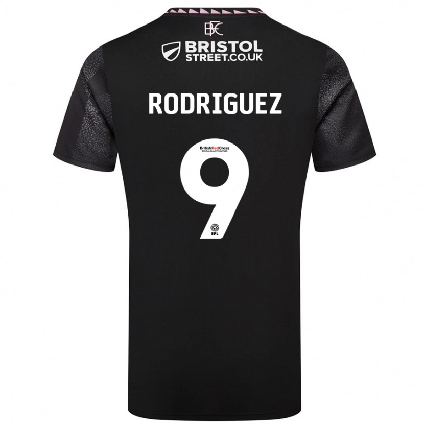 Danxen Kid Jay Rodríguez #9 Black Away Jersey 2024/25 T-Shirt