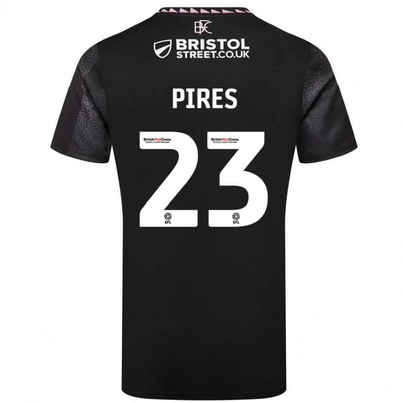 Danxen Kid Lucas Pires #23 Black Away Jersey 2024/25 T-Shirt