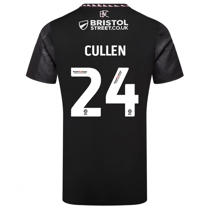 Danxen Kid Josh Cullen #24 Black Away Jersey 2024/25 T-Shirt