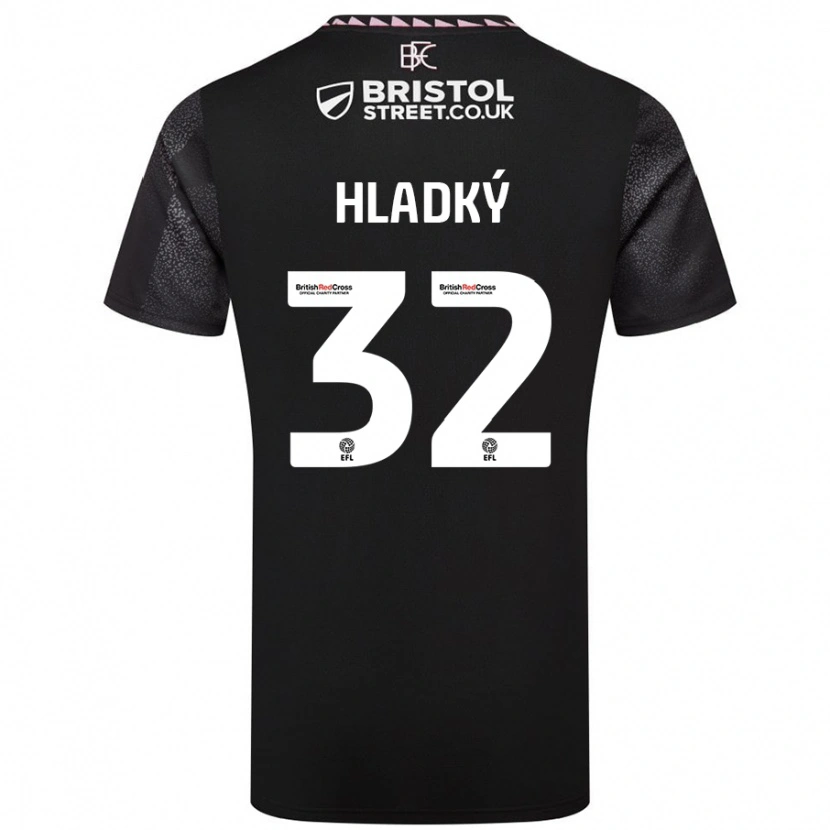 Danxen Kid Vaclav Hladky #32 Black Away Jersey 2024/25 T-Shirt