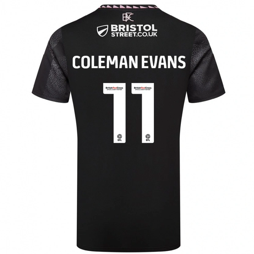 Danxen Kid Amaya Coleman-Evans #11 Black Away Jersey 2024/25 T-Shirt