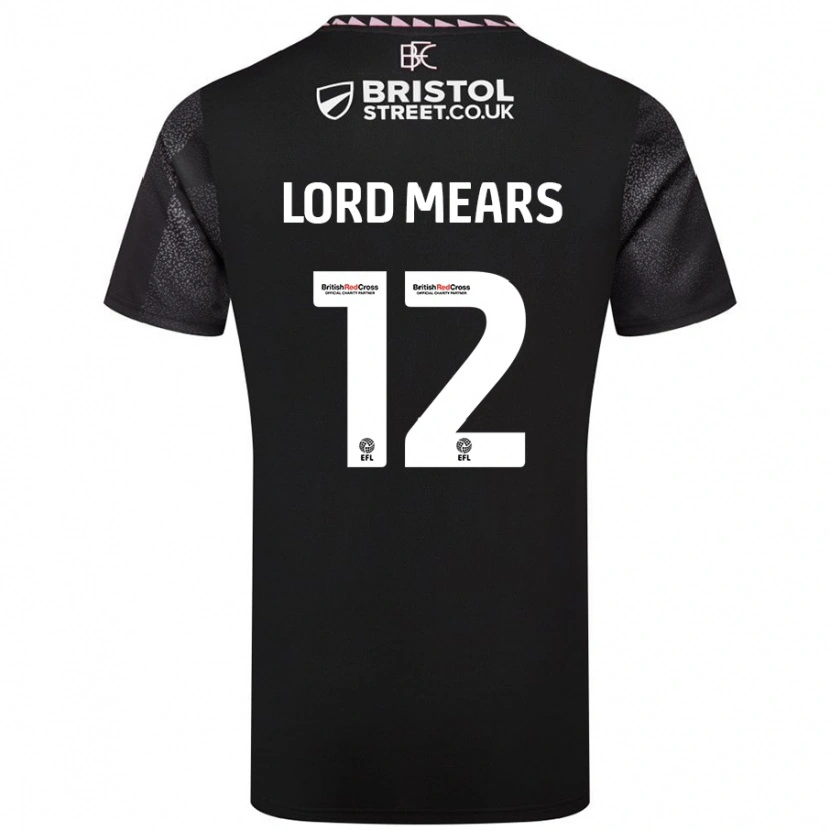 Danxen Kid Rhema Lord-Mears #12 Black Away Jersey 2024/25 T-Shirt