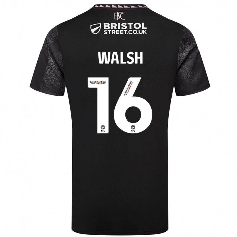 Danxen Kid Lucy Walsh #16 Black Away Jersey 2024/25 T-Shirt