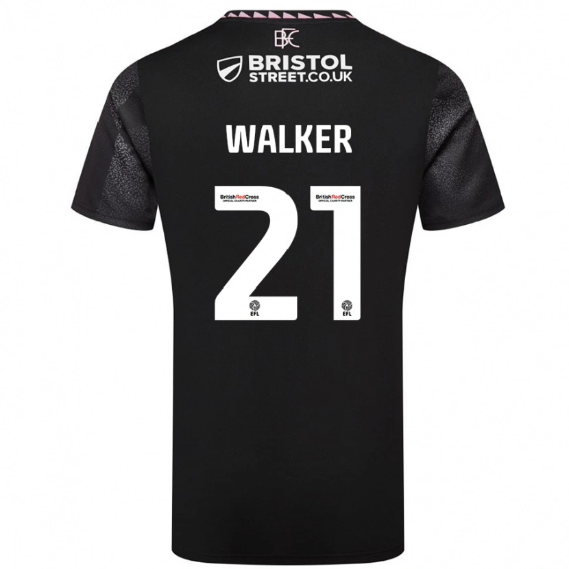 Danxen Kid Claudia Walker #21 Black Away Jersey 2024/25 T-Shirt