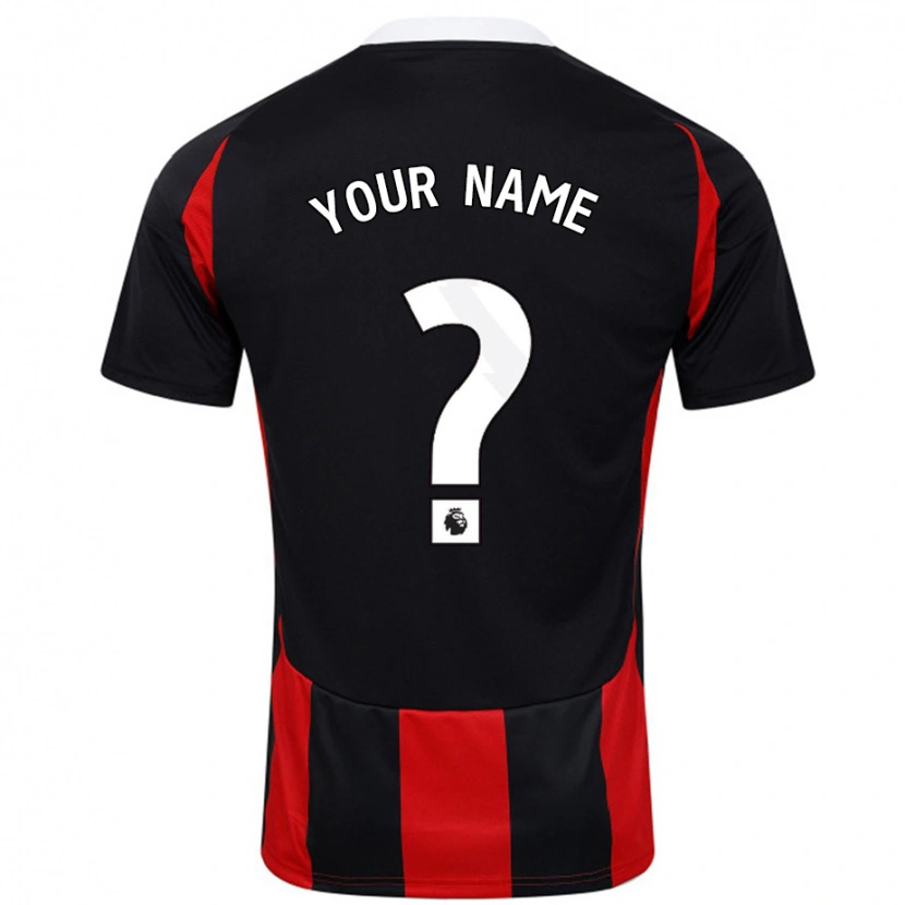 Danxen Kid Your Name #0 Black Red Away Jersey 2024/25 T-Shirt