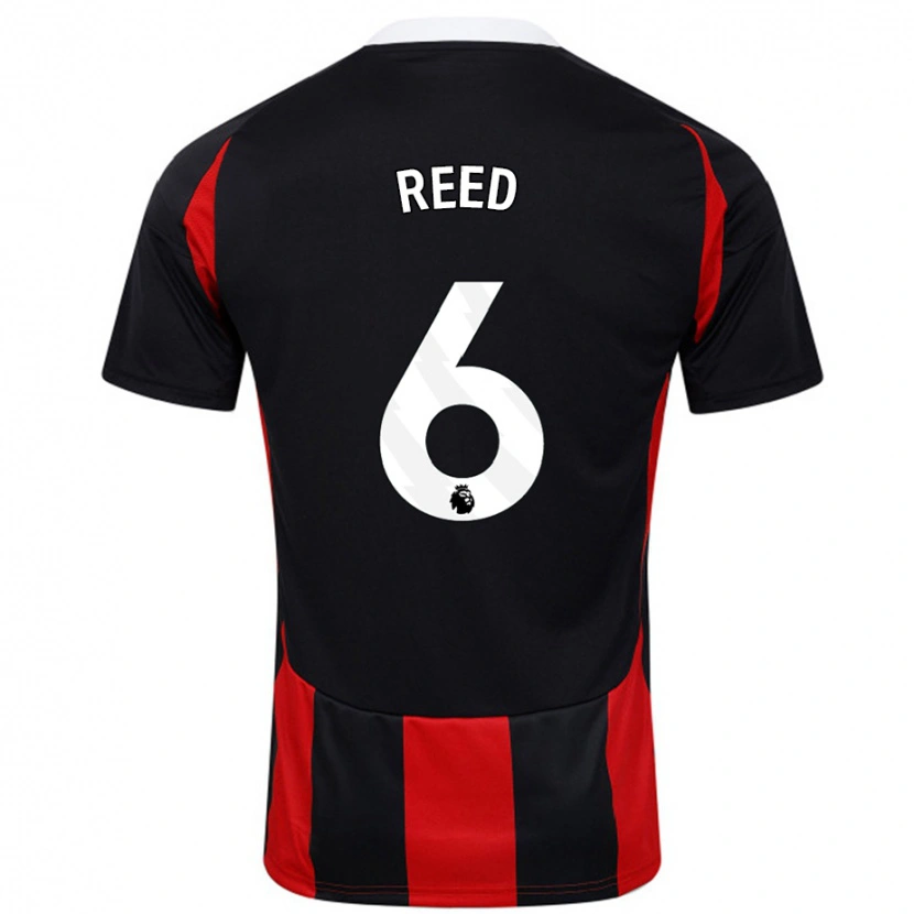 Danxen Kid Harrison Reed #6 Black Red Away Jersey 2024/25 T-Shirt