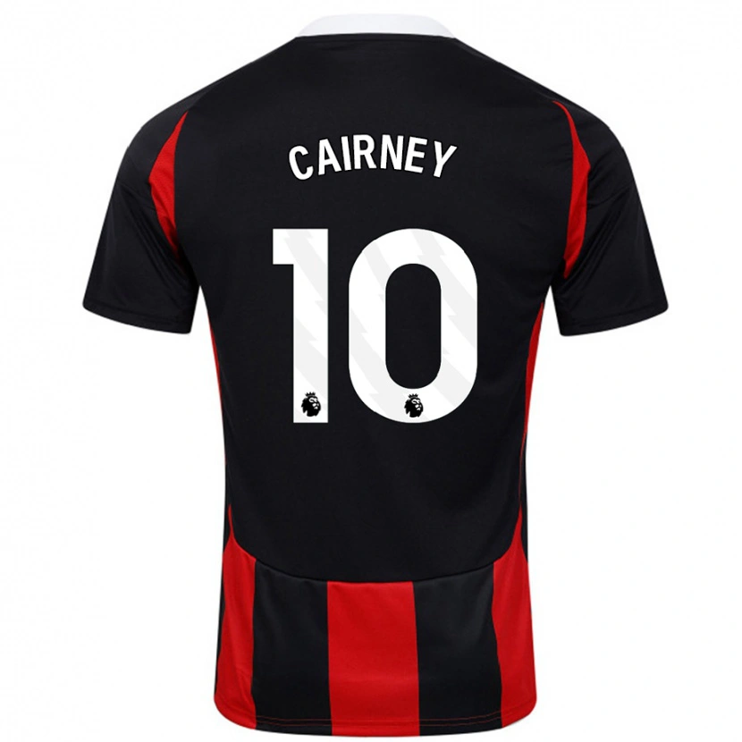 Danxen Kid Tom Cairney #10 Black Red Away Jersey 2024/25 T-Shirt