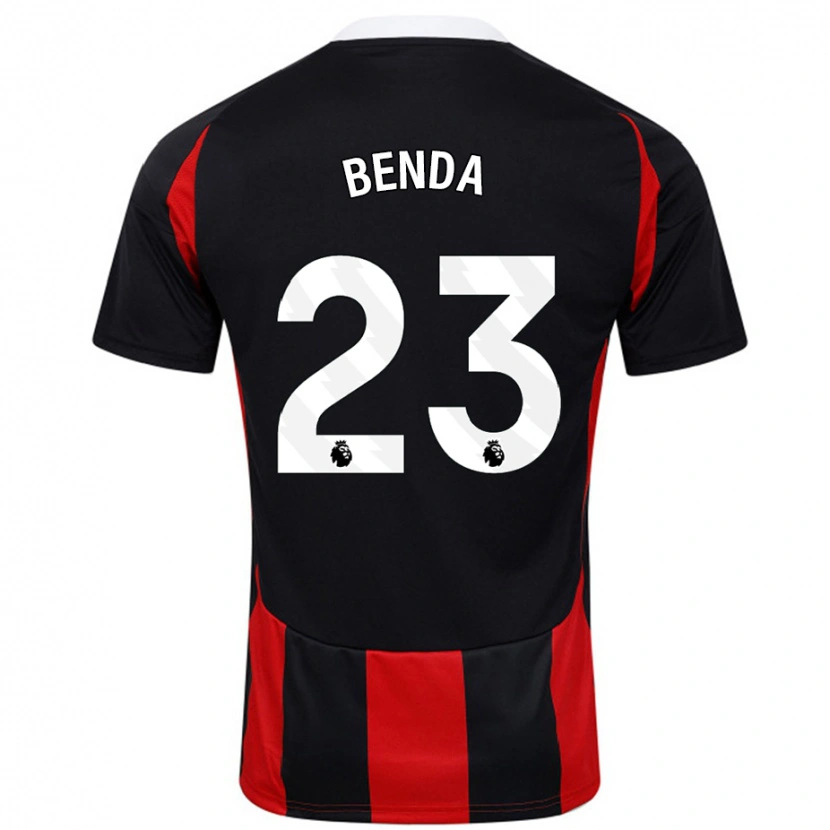 Danxen Kid Steven Benda #23 Black Red Away Jersey 2024/25 T-Shirt