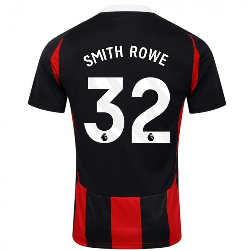 Danxen Kid Emile Smith Rowe #32 Black Red Away Jersey 2024/25 T-Shirt