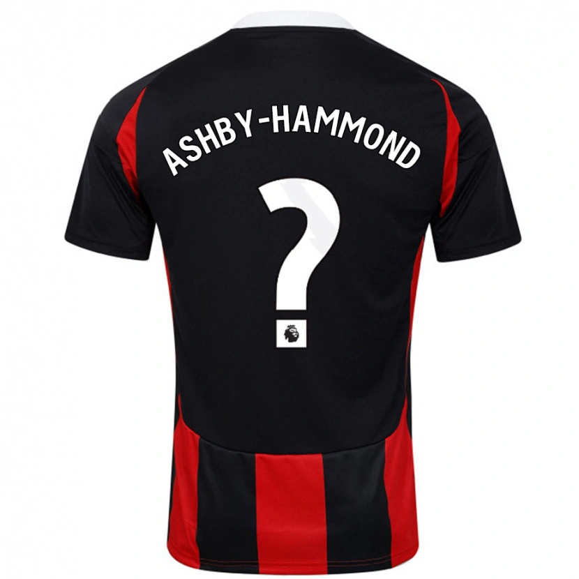 Danxen Kid Luca Ashby-Hammond #0 Black Red Away Jersey 2024/25 T-Shirt