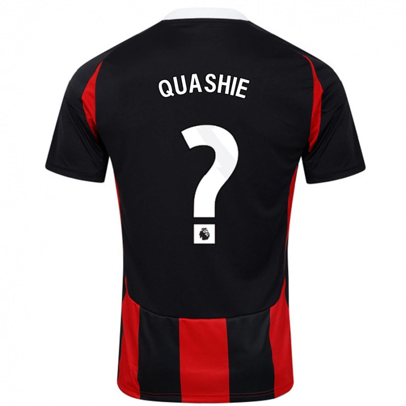 Danxen Kid Jayden Quashie #0 Black Red Away Jersey 2024/25 T-Shirt