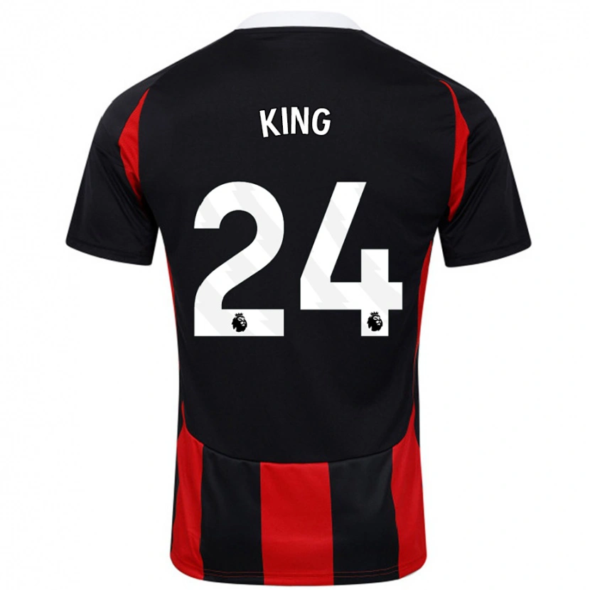 Danxen Kid Joshua King #24 Black Red Away Jersey 2024/25 T-Shirt