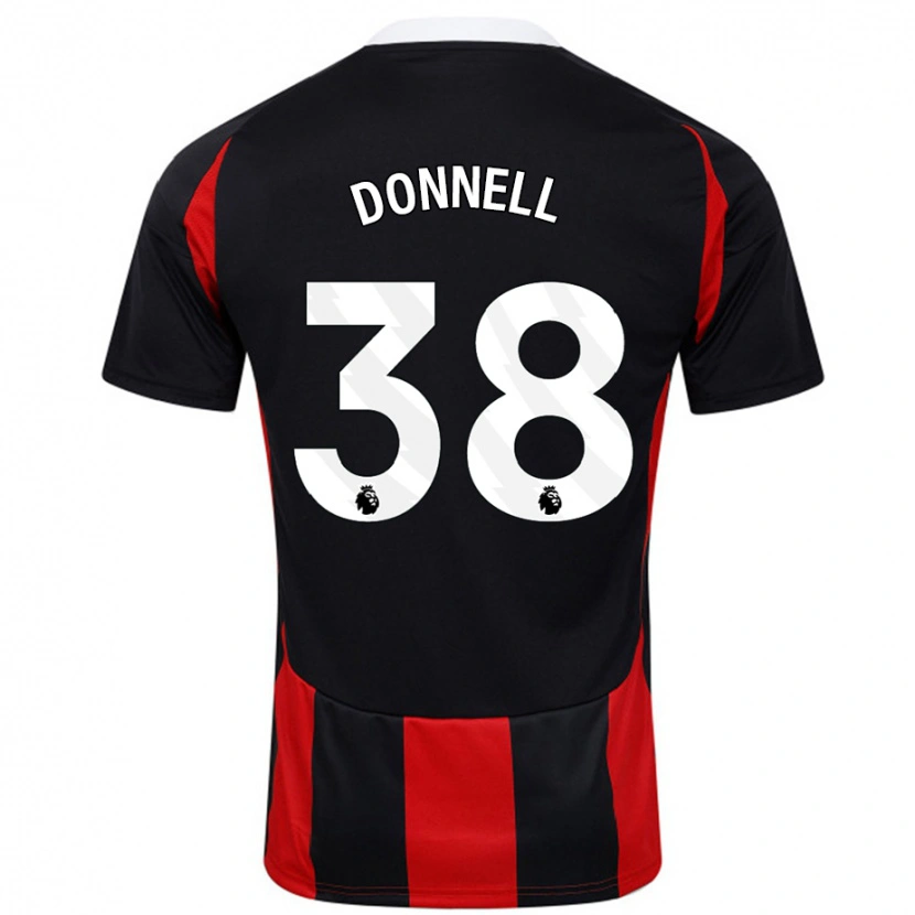 Danxen Kid Chris Donnell #38 Black Red Away Jersey 2024/25 T-Shirt