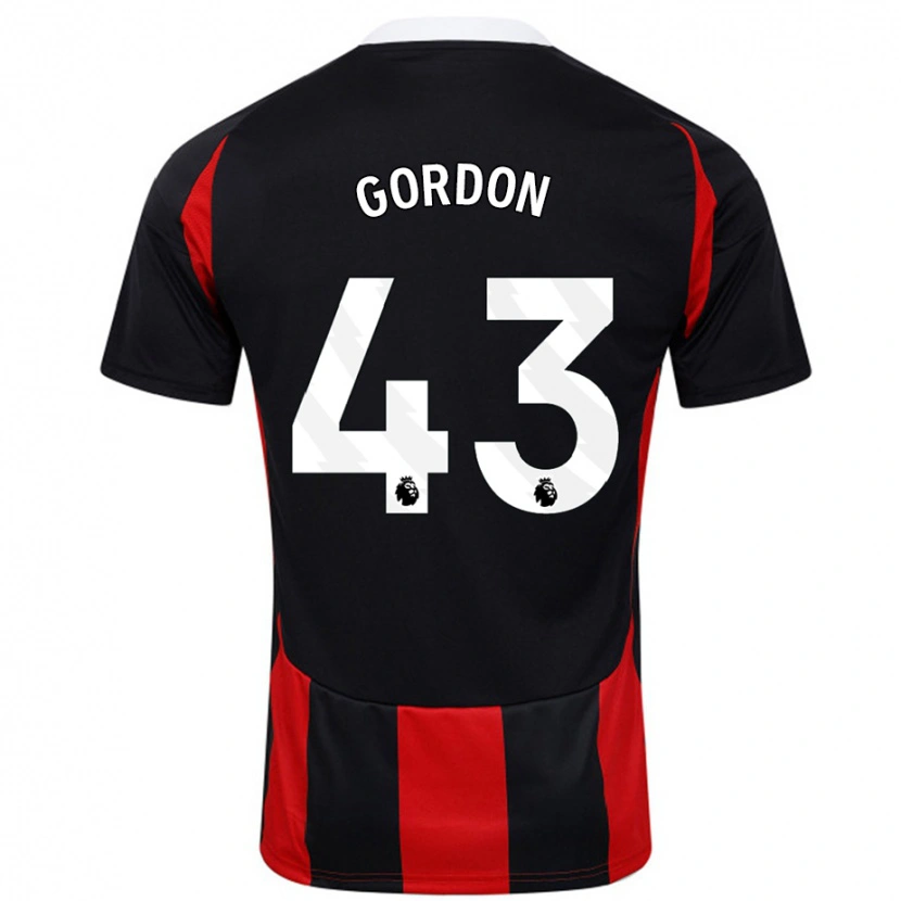 Danxen Kid Lemar Gordon #43 Black Red Away Jersey 2024/25 T-Shirt