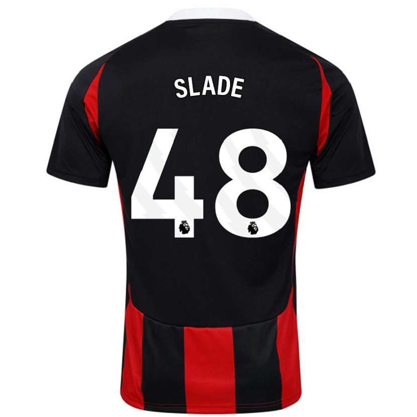 Danxen Kid Bradley Slade #48 Black Red Away Jersey 2024/25 T-Shirt