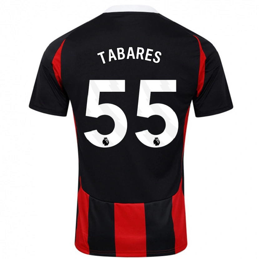 Danxen Kid Samuel Tabares #55 Black Red Away Jersey 2024/25 T-Shirt