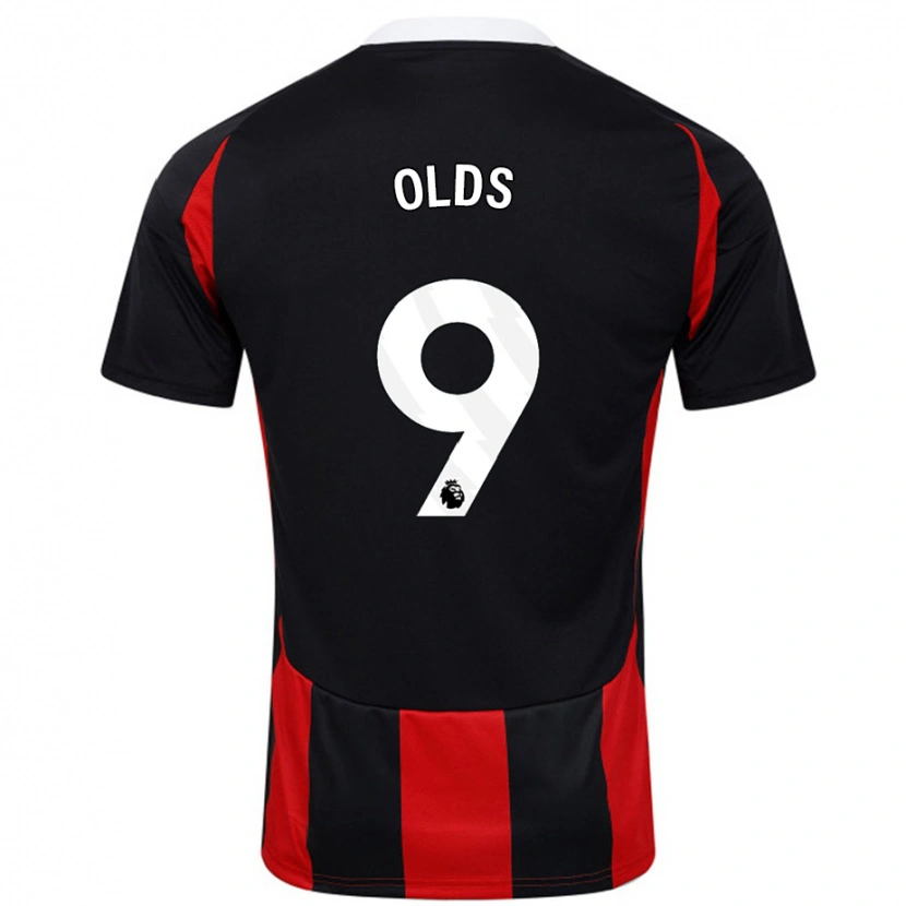 Danxen Kid Ellie Olds #9 Black Red Away Jersey 2024/25 T-Shirt