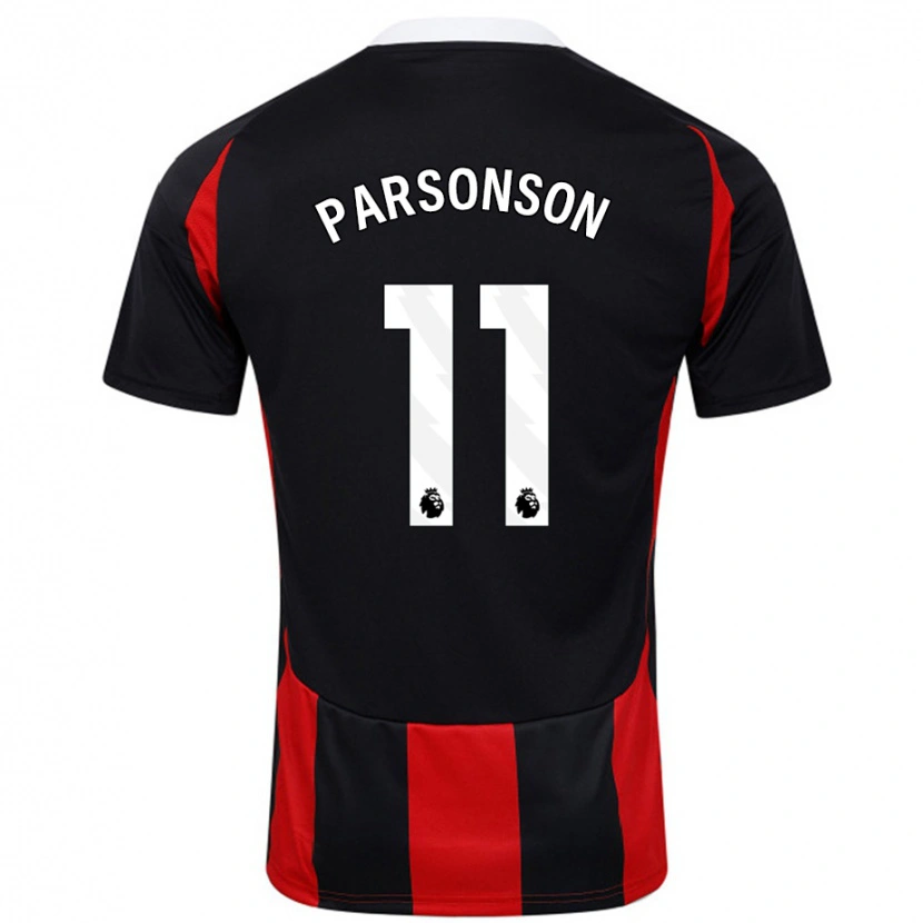 Danxen Kid Madi Parsonson #11 Black Red Away Jersey 2024/25 T-Shirt