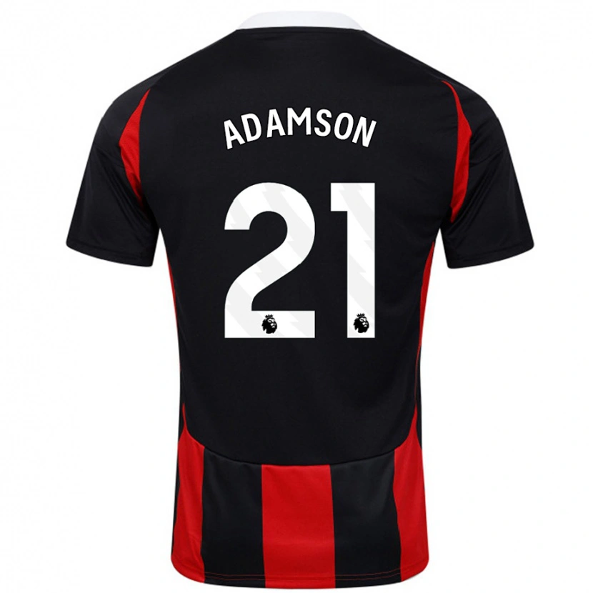 Danxen Kid Sasha Adamson #21 Black Red Away Jersey 2024/25 T-Shirt