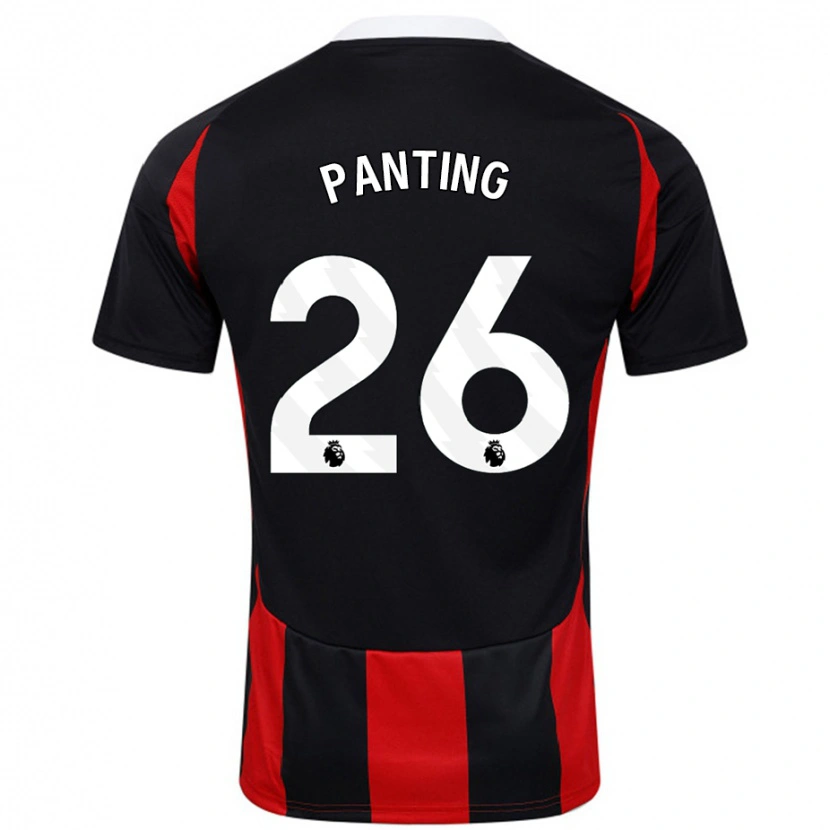 Danxen Kid Rachel Panting #26 Black Red Away Jersey 2024/25 T-Shirt