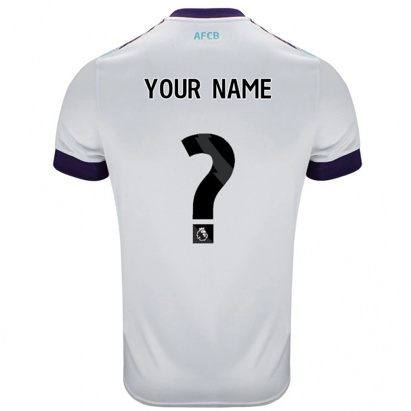 Danxen Kid Your Name #0 White Green Purple Away Jersey 2024/25 T-Shirt