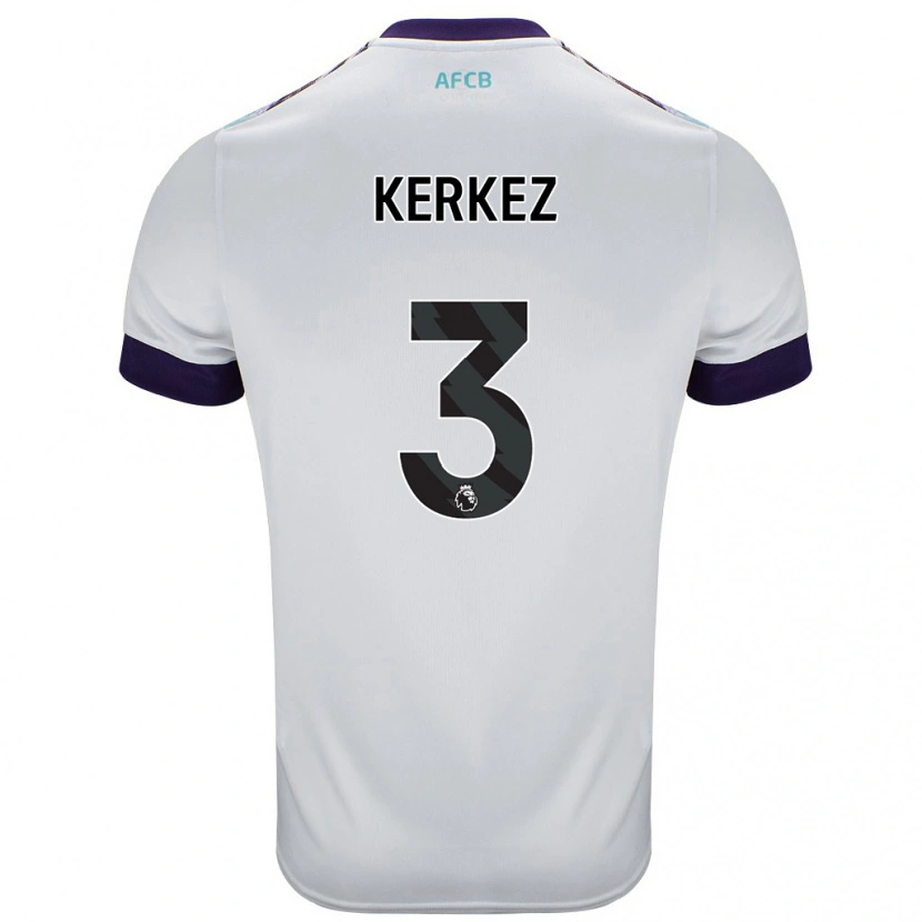 Danxen Kid Milos Kerkez #3 White Green Purple Away Jersey 2024/25 T-Shirt