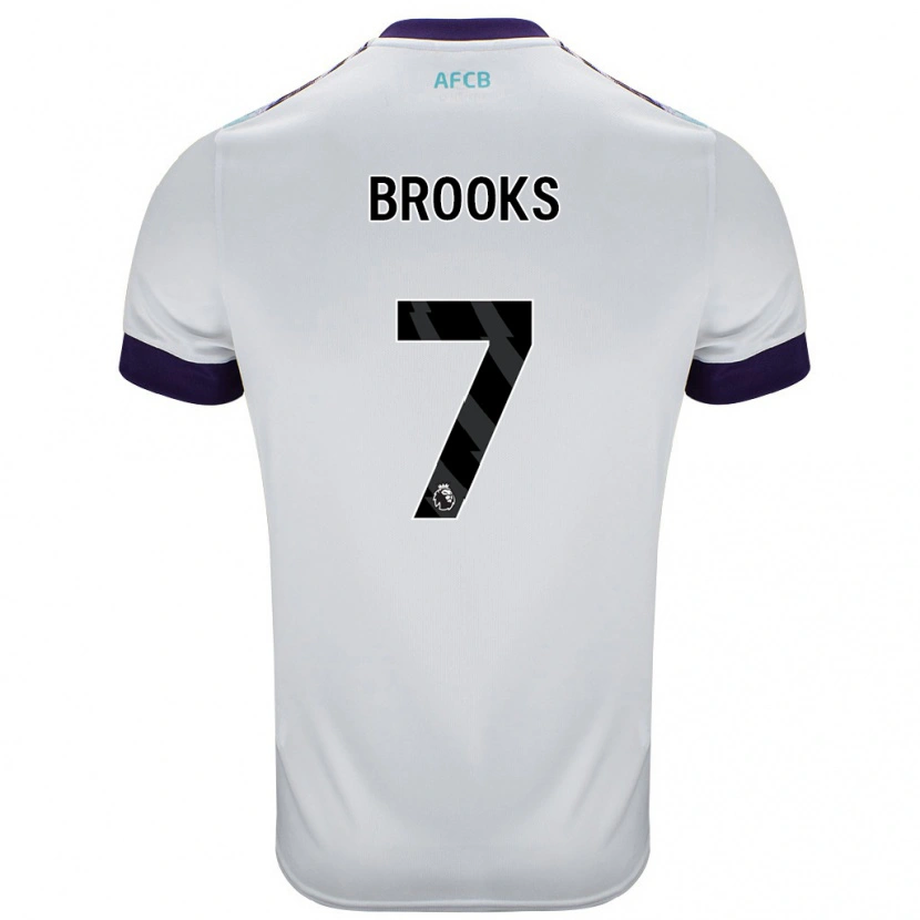 Danxen Kid David Brooks #7 White Green Purple Away Jersey 2024/25 T-Shirt