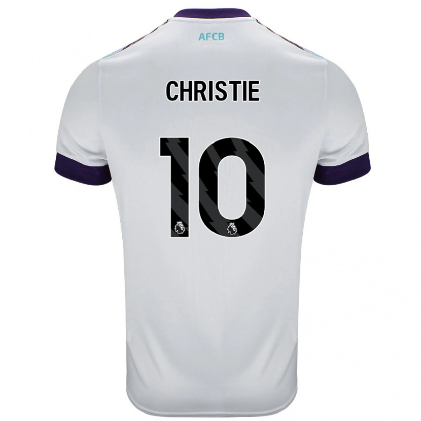 Danxen Kid Ryan Christie #10 White Green Purple Away Jersey 2024/25 T-Shirt