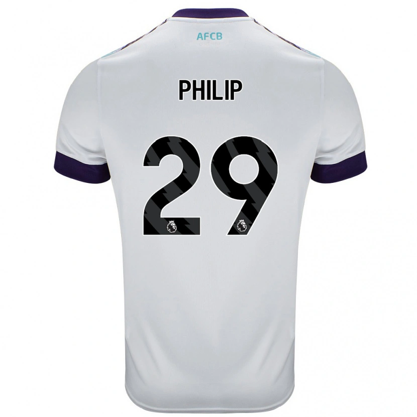 Danxen Kid Philip Billing #29 White Green Purple Away Jersey 2024/25 T-Shirt