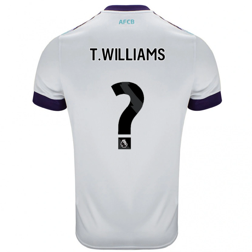 Danxen Kid Toure Williams #0 White Green Purple Away Jersey 2024/25 T-Shirt