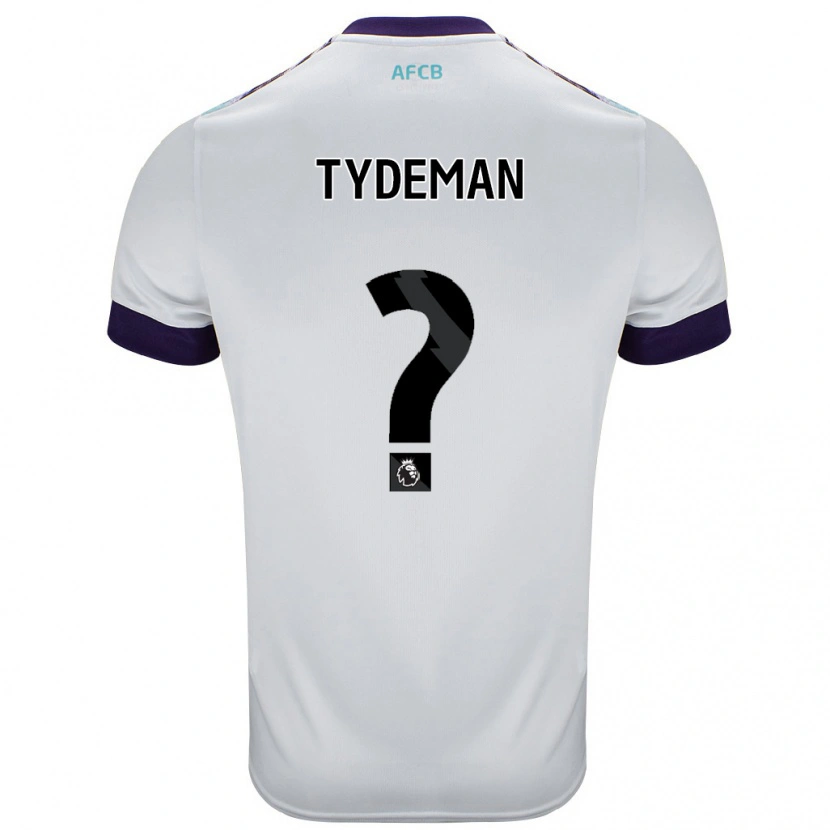 Danxen Kid Kian Tydeman #0 White Green Purple Away Jersey 2024/25 T-Shirt