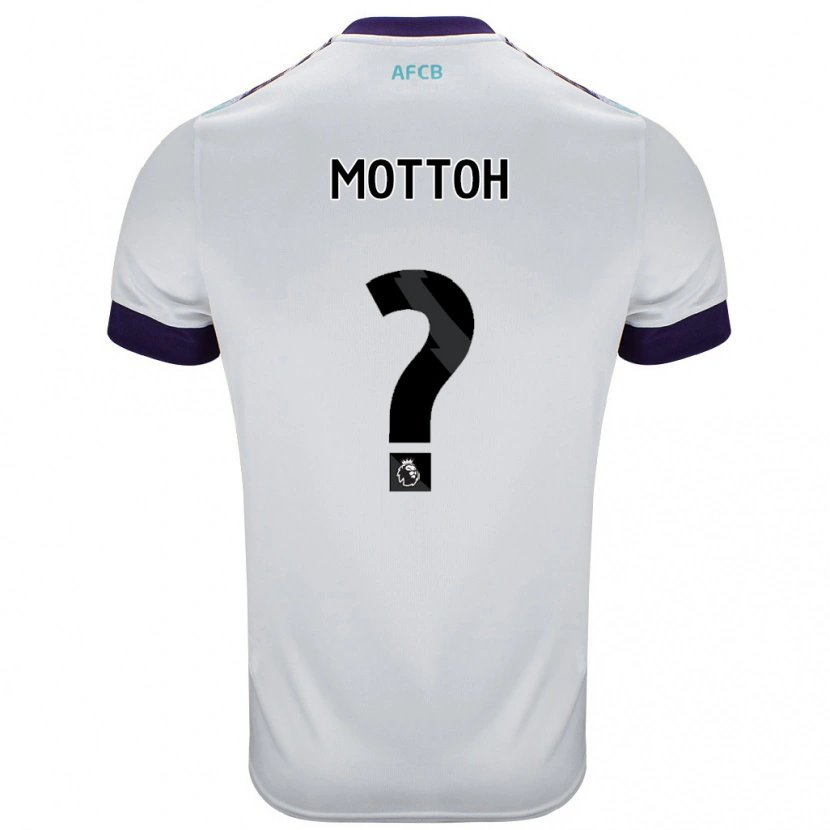 Danxen Kid Koby Mottoh #0 White Green Purple Away Jersey 2024/25 T-Shirt