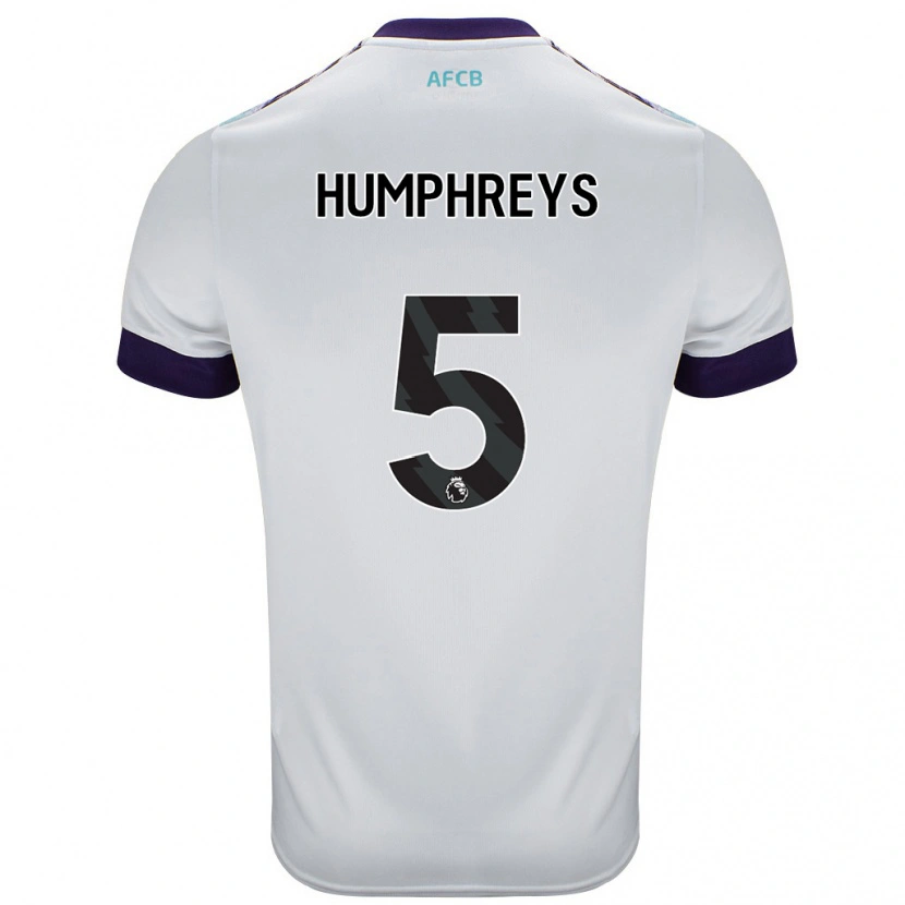 Danxen Kid Holly Humphreys #5 White Green Purple Away Jersey 2024/25 T-Shirt