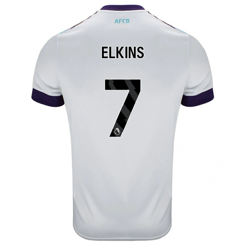 Danxen Kid Elle Elkins #7 White Green Purple Away Jersey 2024/25 T-Shirt