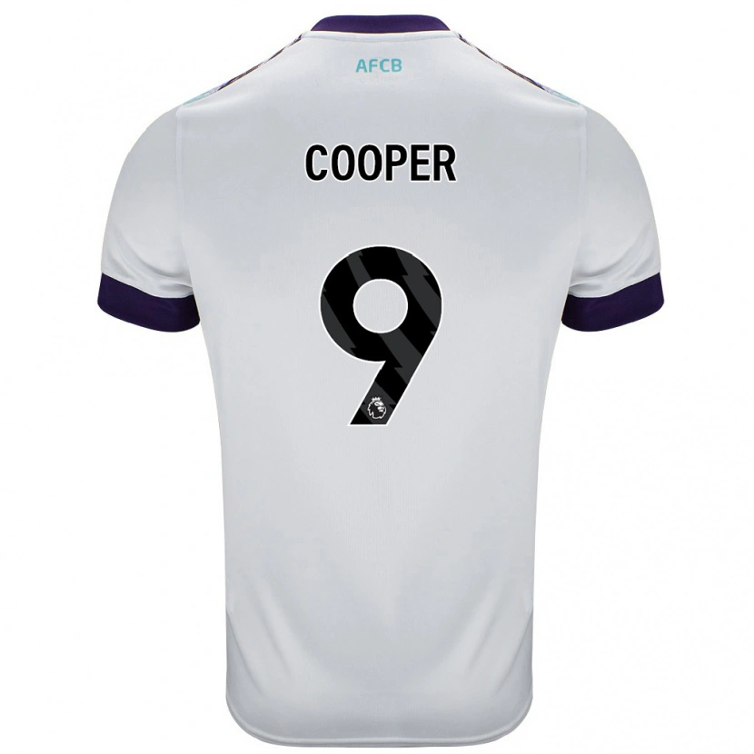 Danxen Kid Lucy Cooper #9 White Green Purple Away Jersey 2024/25 T-Shirt