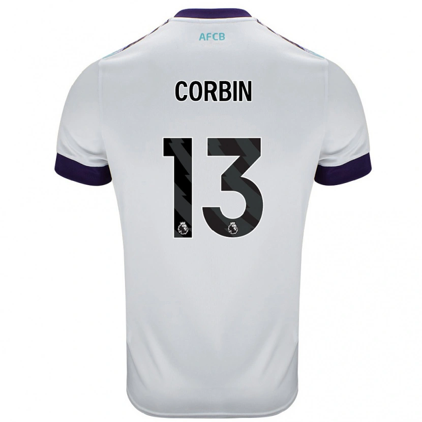 Danxen Kid Helen Corbin #13 White Green Purple Away Jersey 2024/25 T-Shirt