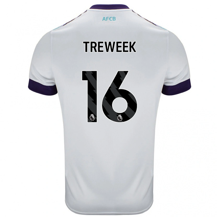 Danxen Kid Jess Treweek #16 White Green Purple Away Jersey 2024/25 T-Shirt