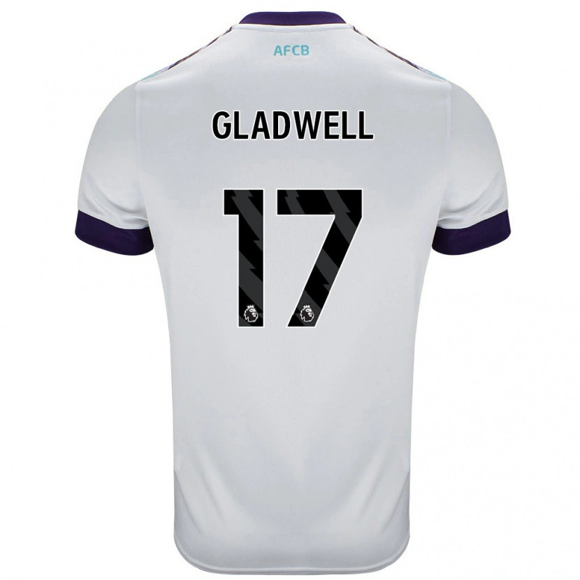 Danxen Kid Molly Gladwell #17 White Green Purple Away Jersey 2024/25 T-Shirt