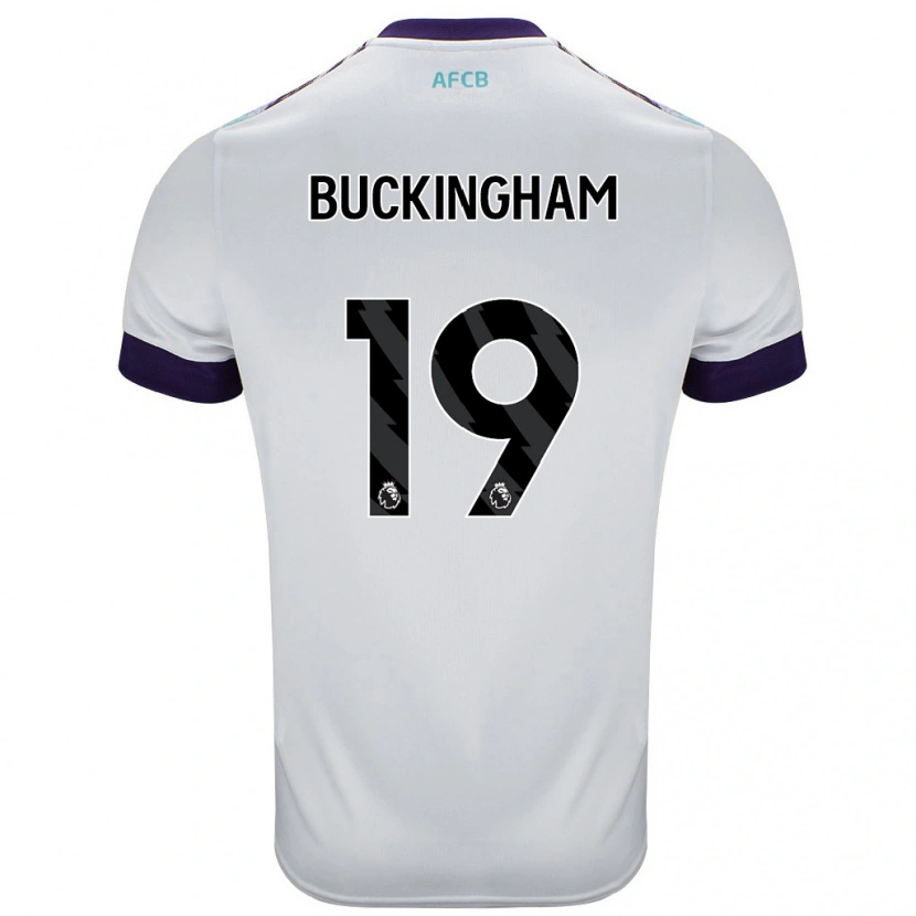 Danxen Kid Alisha Buckingham #19 White Green Purple Away Jersey 2024/25 T-Shirt