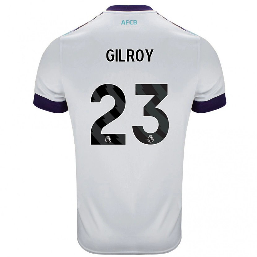 Danxen Kid Chloe Gilroy #23 White Green Purple Away Jersey 2024/25 T-Shirt